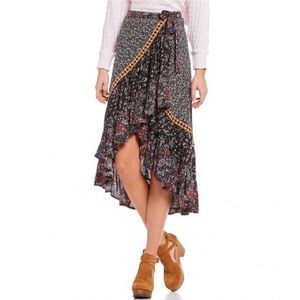 Free People Esperanza wrap skirt. Size 10. Boho